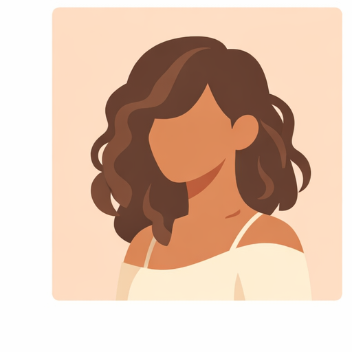 Icon of woman with afro hair